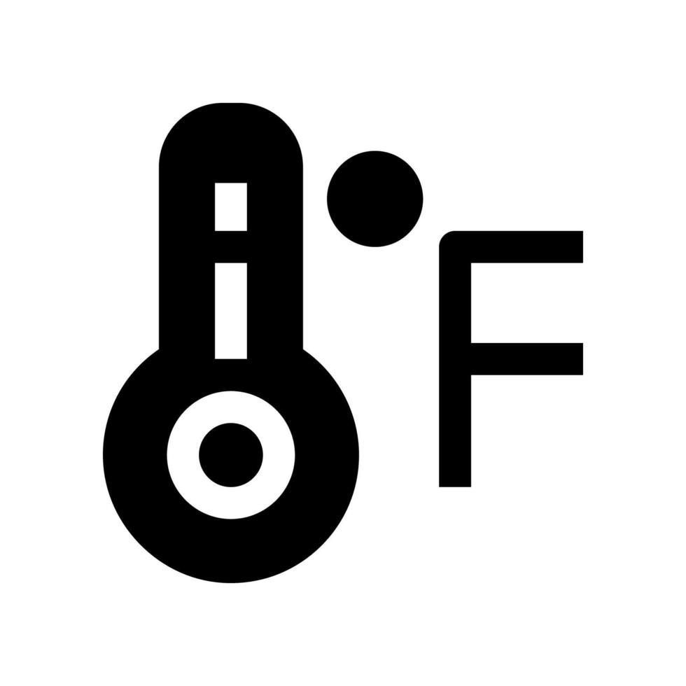icône Fahrenheit pour votre site Web, mobile, présentation et conception de logo. vecteur
