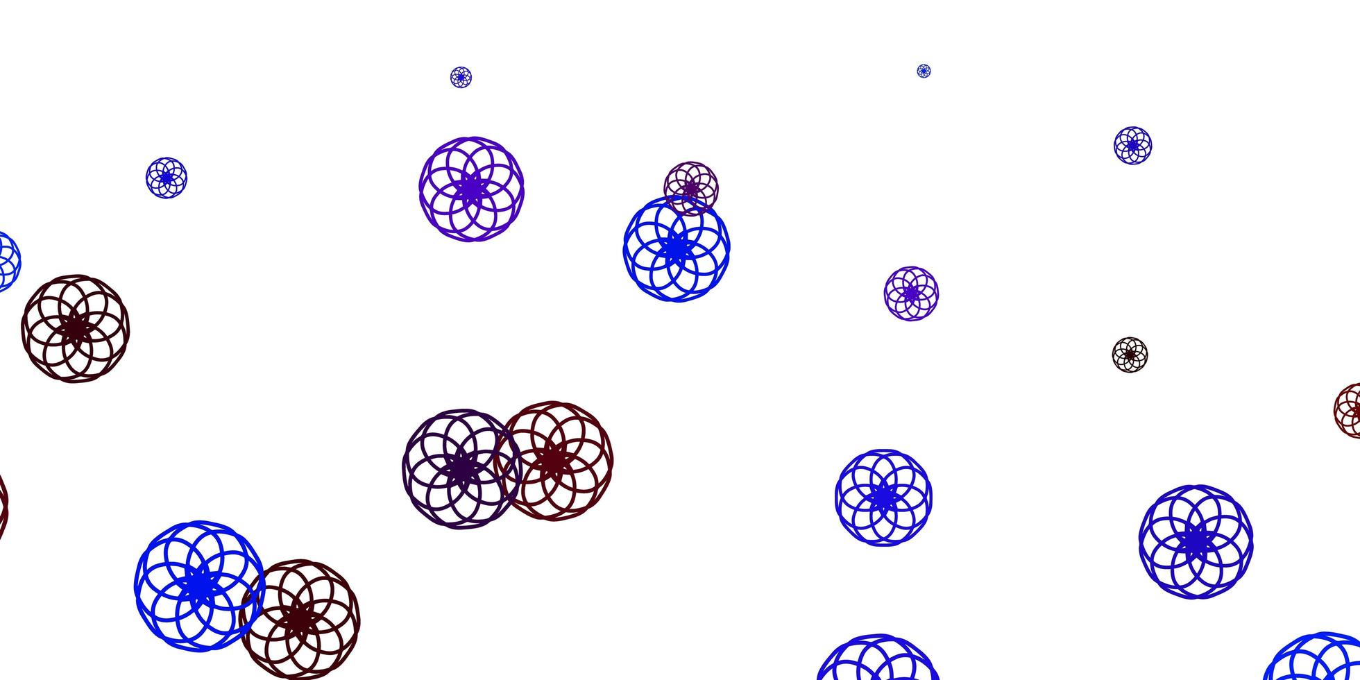 disposition de vecteur bleu clair, rouge avec des formes de cercle.
