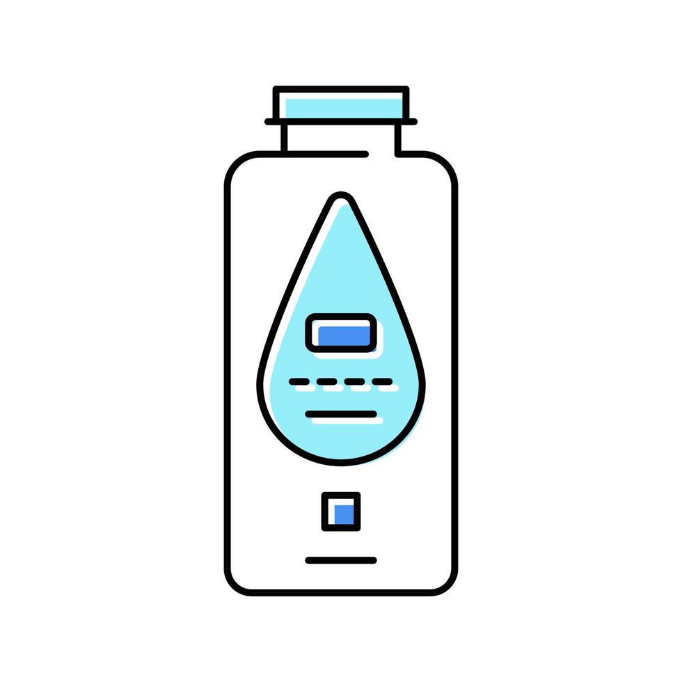 illustration vectorielle d'icône de couleur cosmétique en poudre pour bébé vecteur