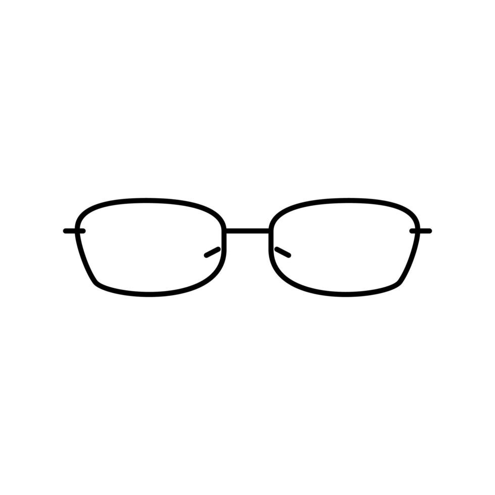 lunettes oculaires ligne optique icône illustration vectorielle vecteur