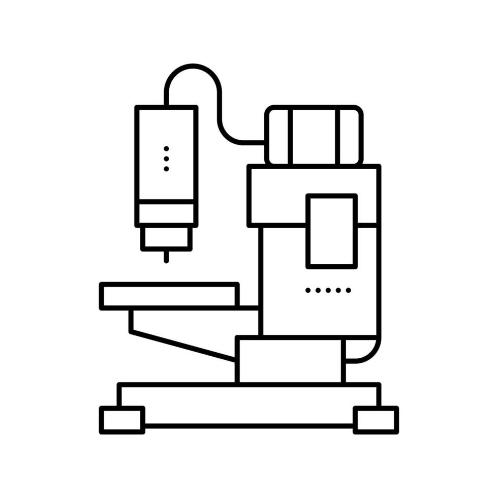 illustration vectorielle de l'icône de la ligne de l'appareil de soudage vecteur