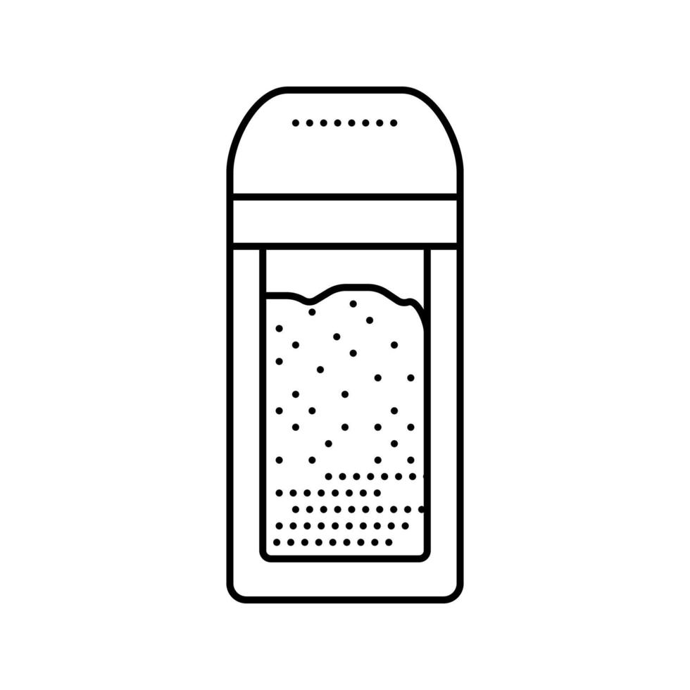 illustration vectorielle de l'icône de la ligne de poivre shaker vecteur