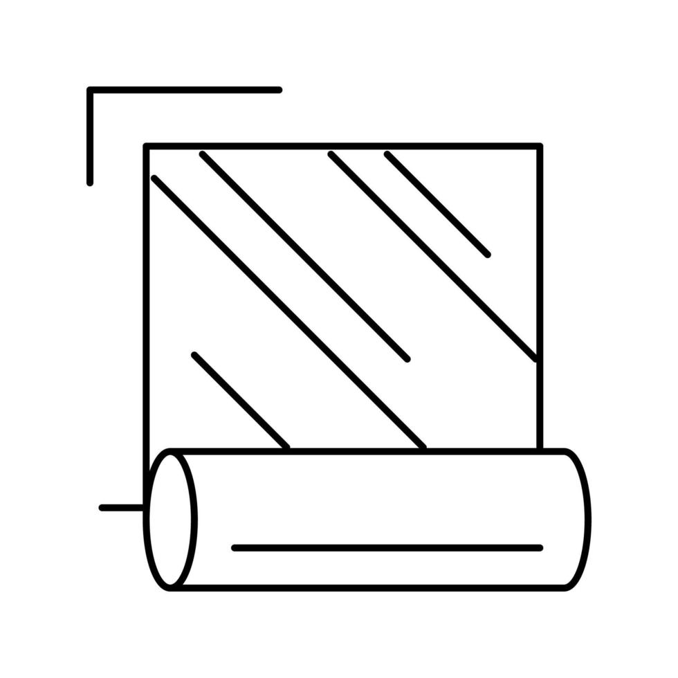 illustration vectorielle d'icône de ligne de couche de mur face vecteur