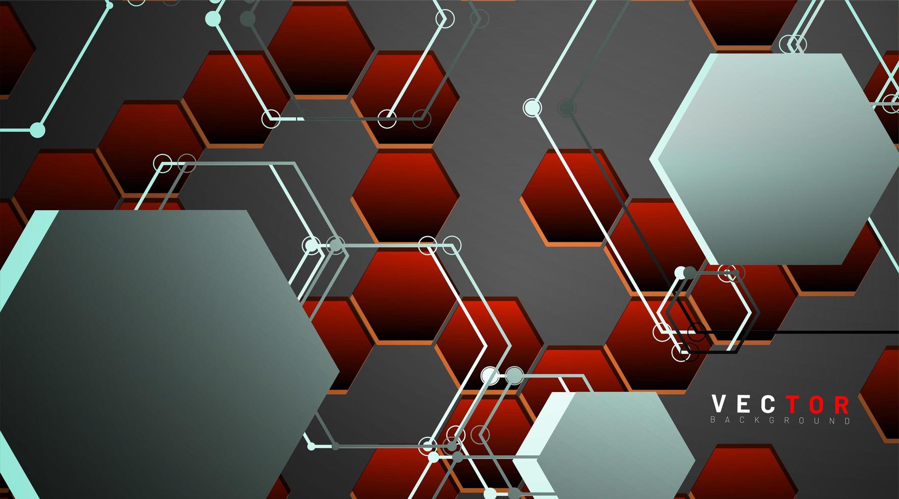 fond abstrait forme géométrique hexagonale vecteur