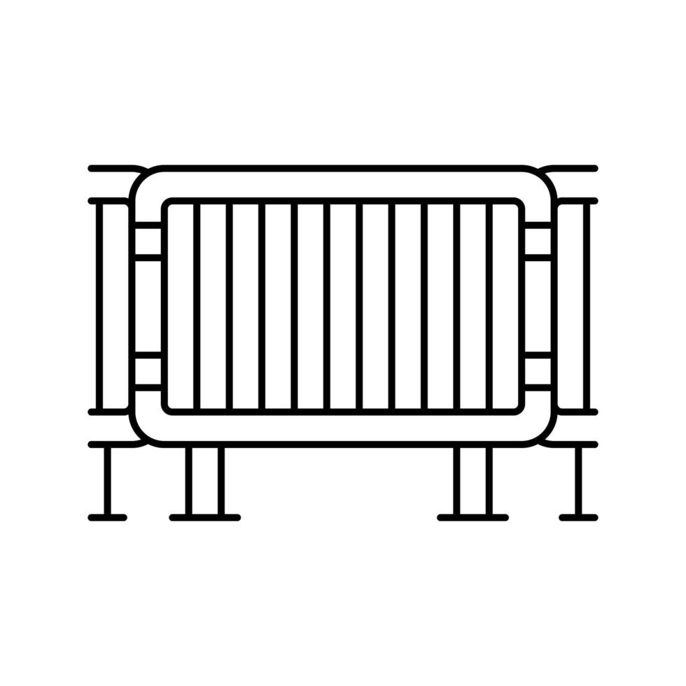 Clôture de l'icône de la ligne de concert de musique illustration vectorielle vecteur