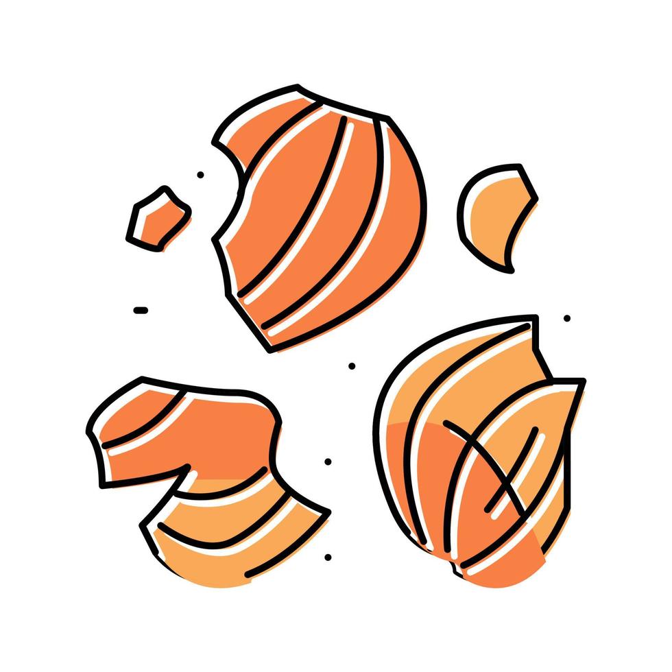 pelure d'oignon couleur icône illustration vectorielle vecteur