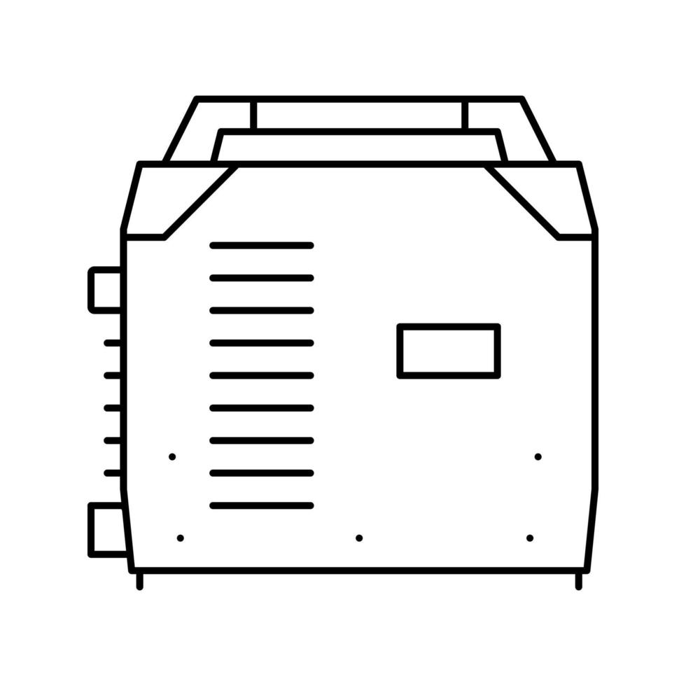 illustration vectorielle de l'icône de la ligne de soudage de l'onduleur vecteur