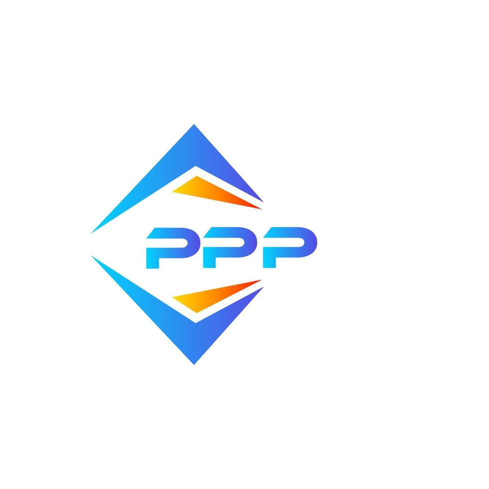 création de logo de technologie abstraite ppp sur fond blanc. concept de logo de lettre initiales créatives ppp. vecteur