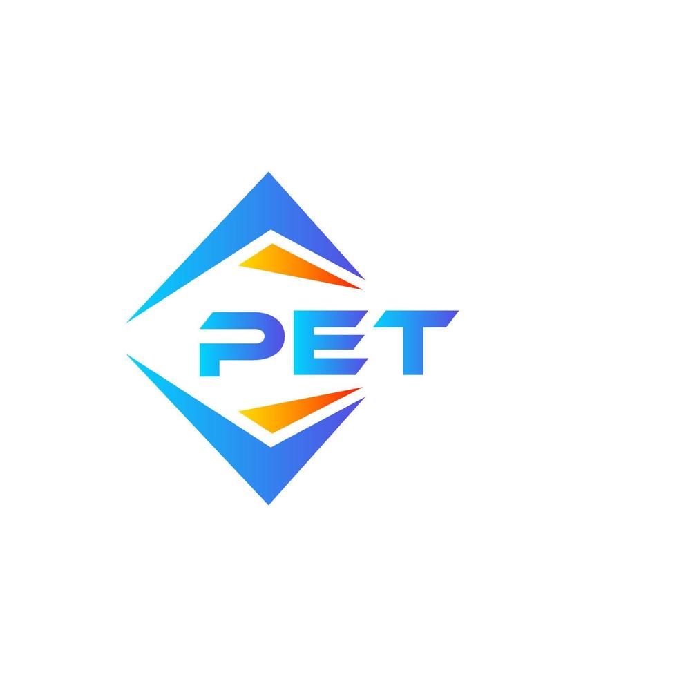 création de logo de technologie abstraite pour animaux de compagnie sur fond blanc. concept de logo de lettre initiales créatives pour animaux de compagnie. vecteur