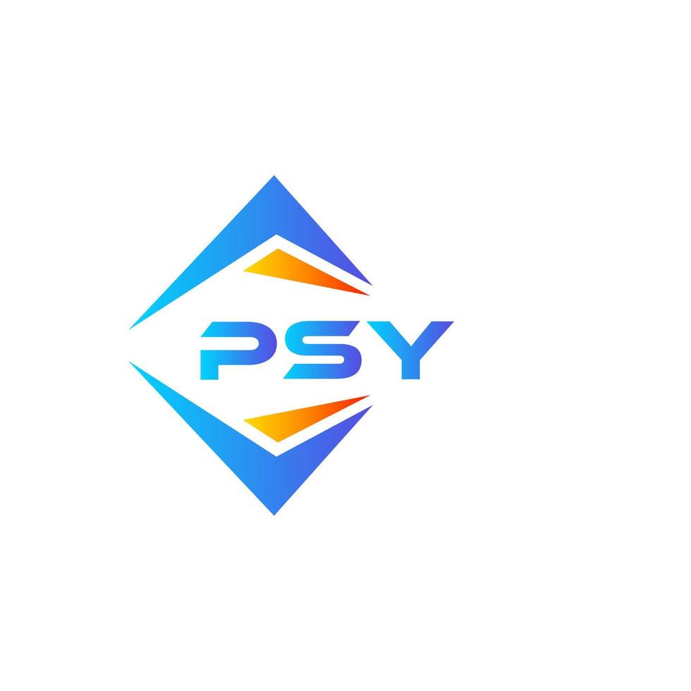 création de logo de technologie abstraite psy sur fond blanc. concept de logo de lettre initiales créatives psy. vecteur