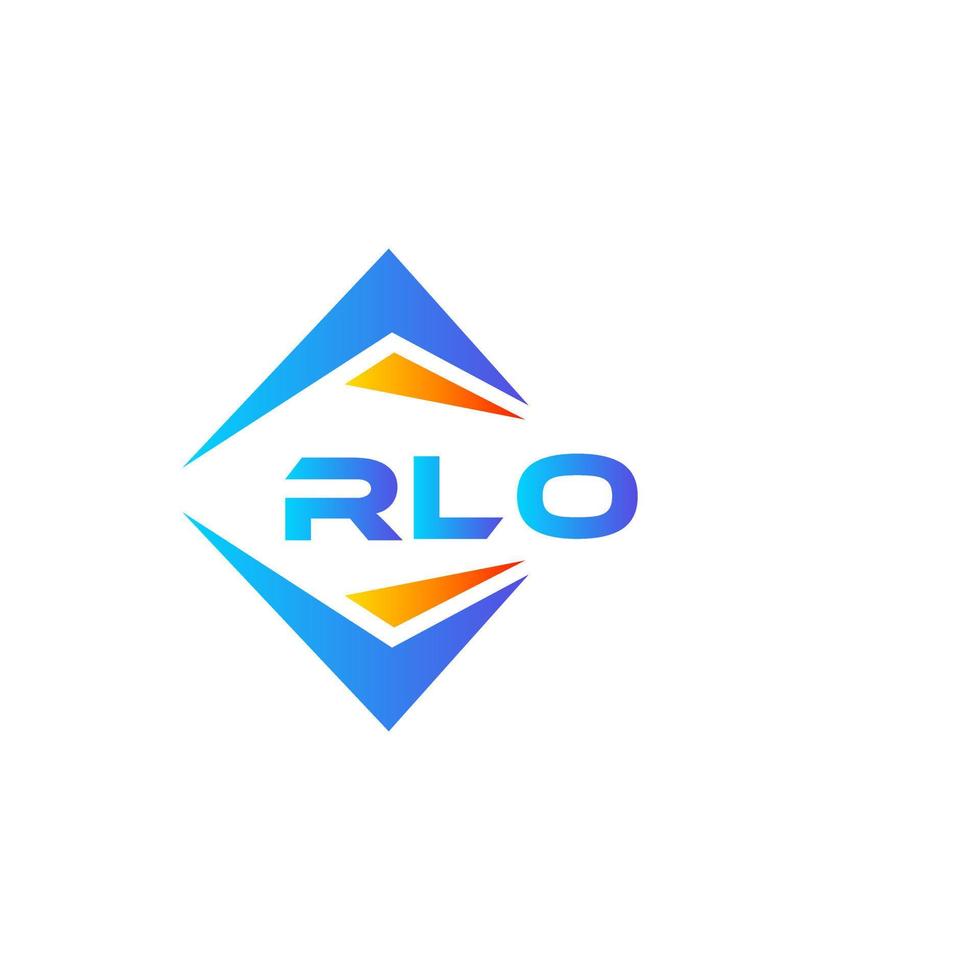 création de logo de technologie abstraite rlo sur fond blanc. concept de logo de lettre initiales créatives rlo. vecteur
