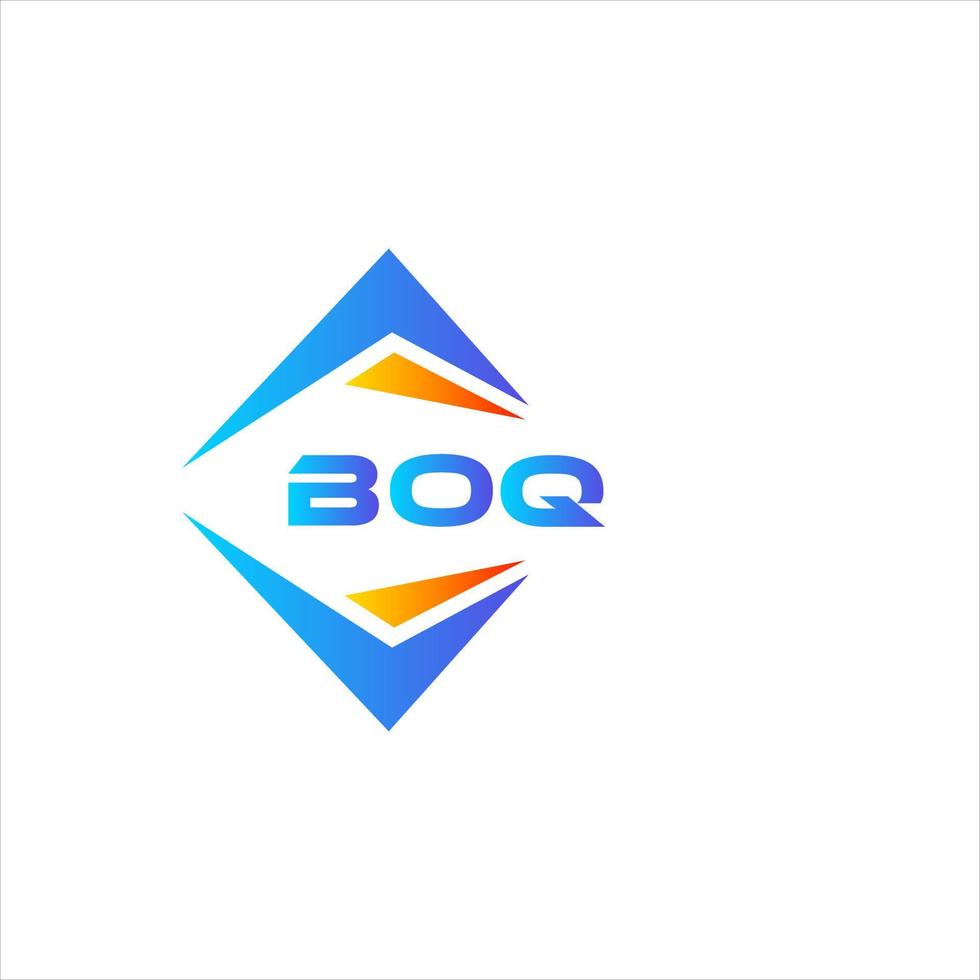 création de logo de technologie abstraite boq sur fond blanc. concept de logo de lettre initiales créatives boq. vecteur