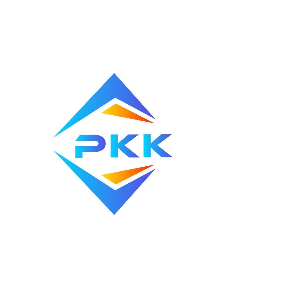 création de logo de technologie abstraite pkk sur fond blanc. concept de logo de lettre initiales créatives pkk. vecteur