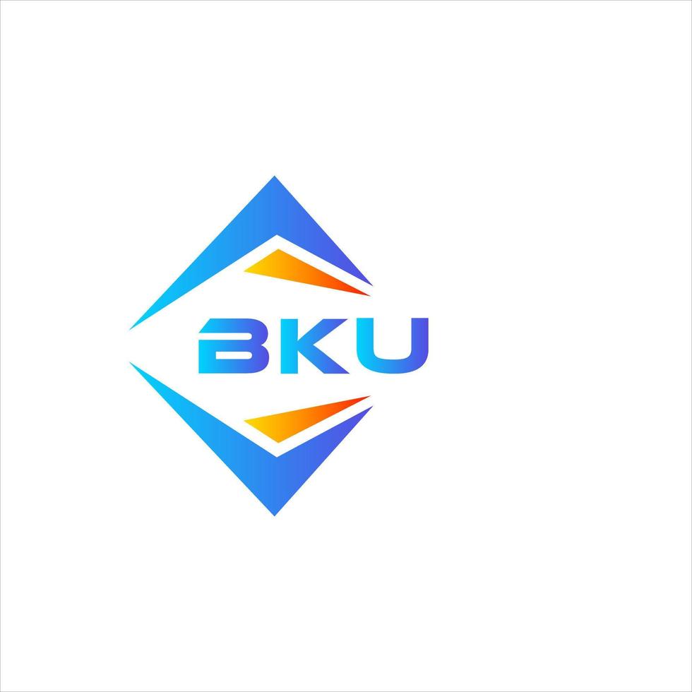 création de logo de technologie abstraite bku sur fond blanc. concept de logo de lettre initiales créatives bku. vecteur