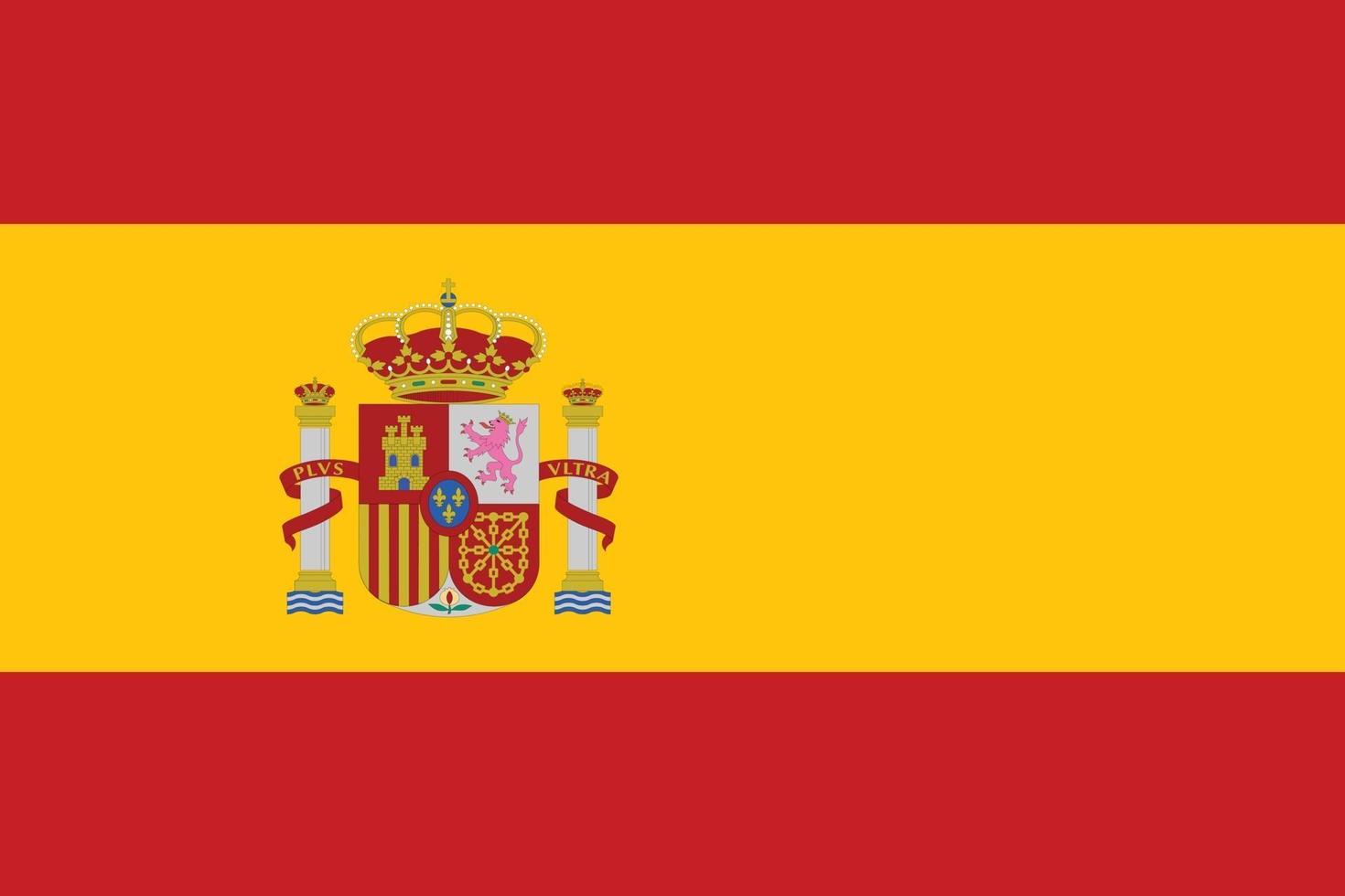 drapeau de vecteur d'Espagne