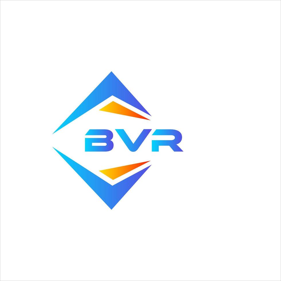 création de logo de technologie abstraite bvr sur fond blanc. concept de logo de lettre initiales créatives bvr. vecteur