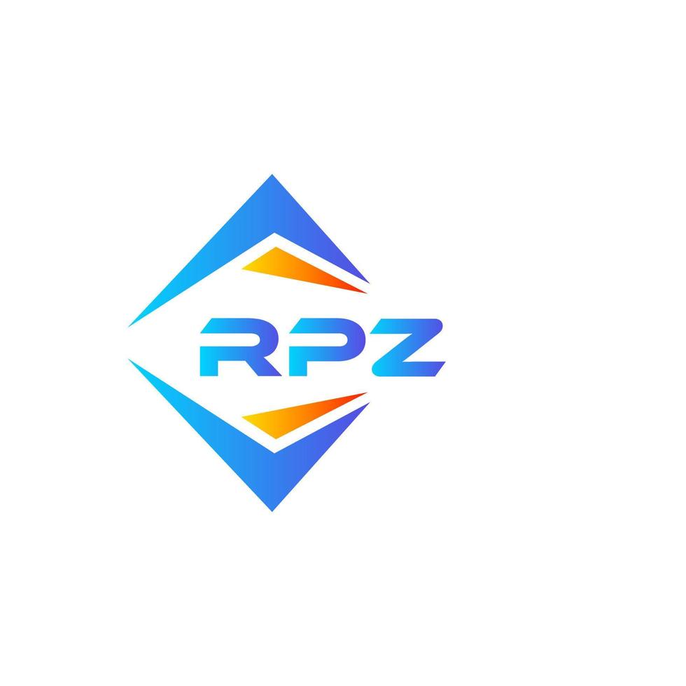 création de logo de technologie abstraite webrpz sur fond blanc. concept de logo de lettre initiales créatives rpz. vecteur
