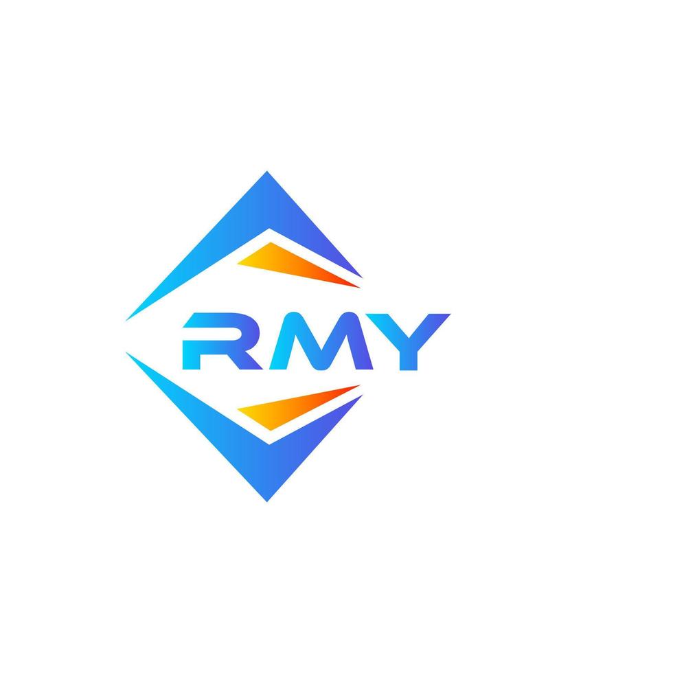 création de logo de technologie abstraite rmy sur fond blanc. concept de logo de lettre initiales créatives rmy. vecteur