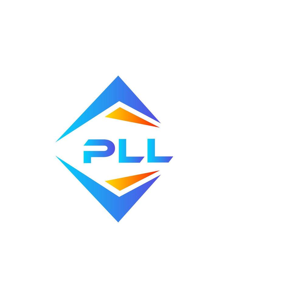 création de logo de technologie abstraite pll sur fond blanc. pll initiales créatives lettre logo concept. vecteur