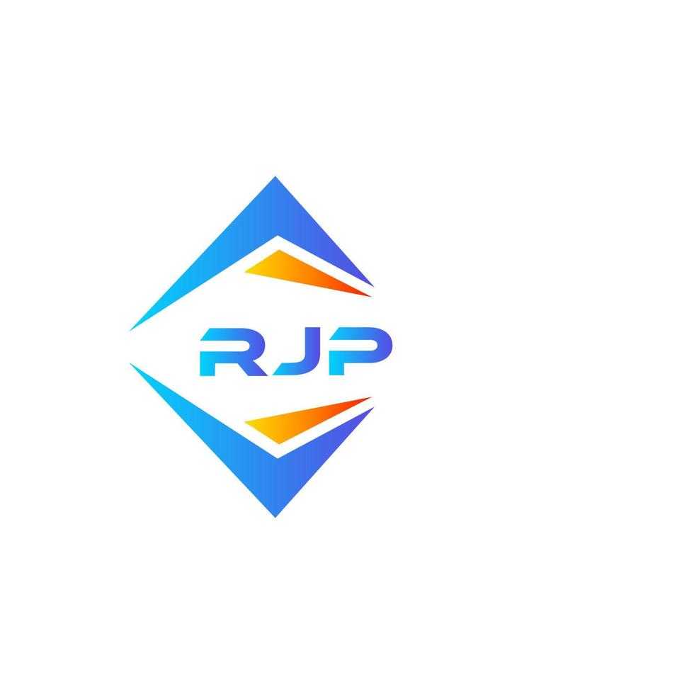 création de logo de technologie abstraite rjp sur fond blanc. concept de logo de lettre initiales créatives rjp. vecteur