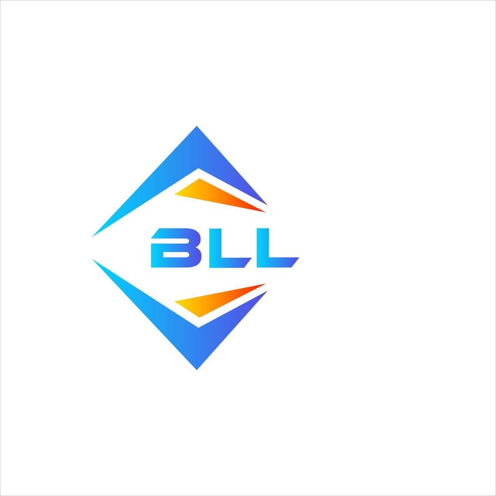 création de logo de technologie abstraite bll sur fond blanc. concept de logo de lettre initiales créatives bll. vecteur