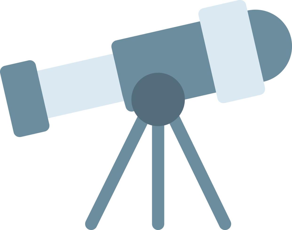 illustration vectorielle de télescope sur un fond. symboles de qualité premium. icônes vectorielles pour le concept et la conception graphique. vecteur