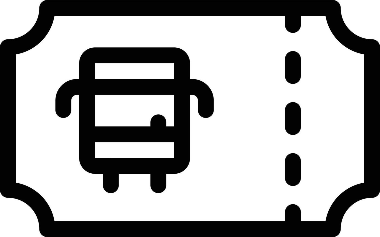 illustration vectorielle de billet de train sur fond. symboles de qualité premium. icônes vectorielles pour le concept et la conception graphique. vecteur