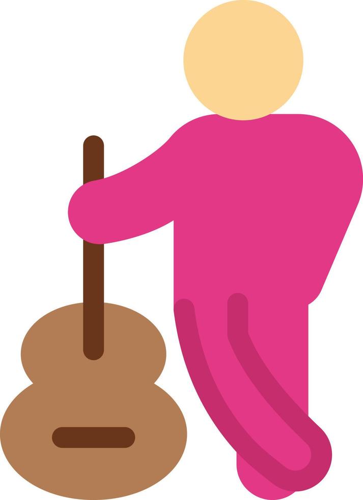 illustration vectorielle de guitare sur fond.symboles de qualité premium.icônes vectorielles pour le concept et la conception graphique. vecteur