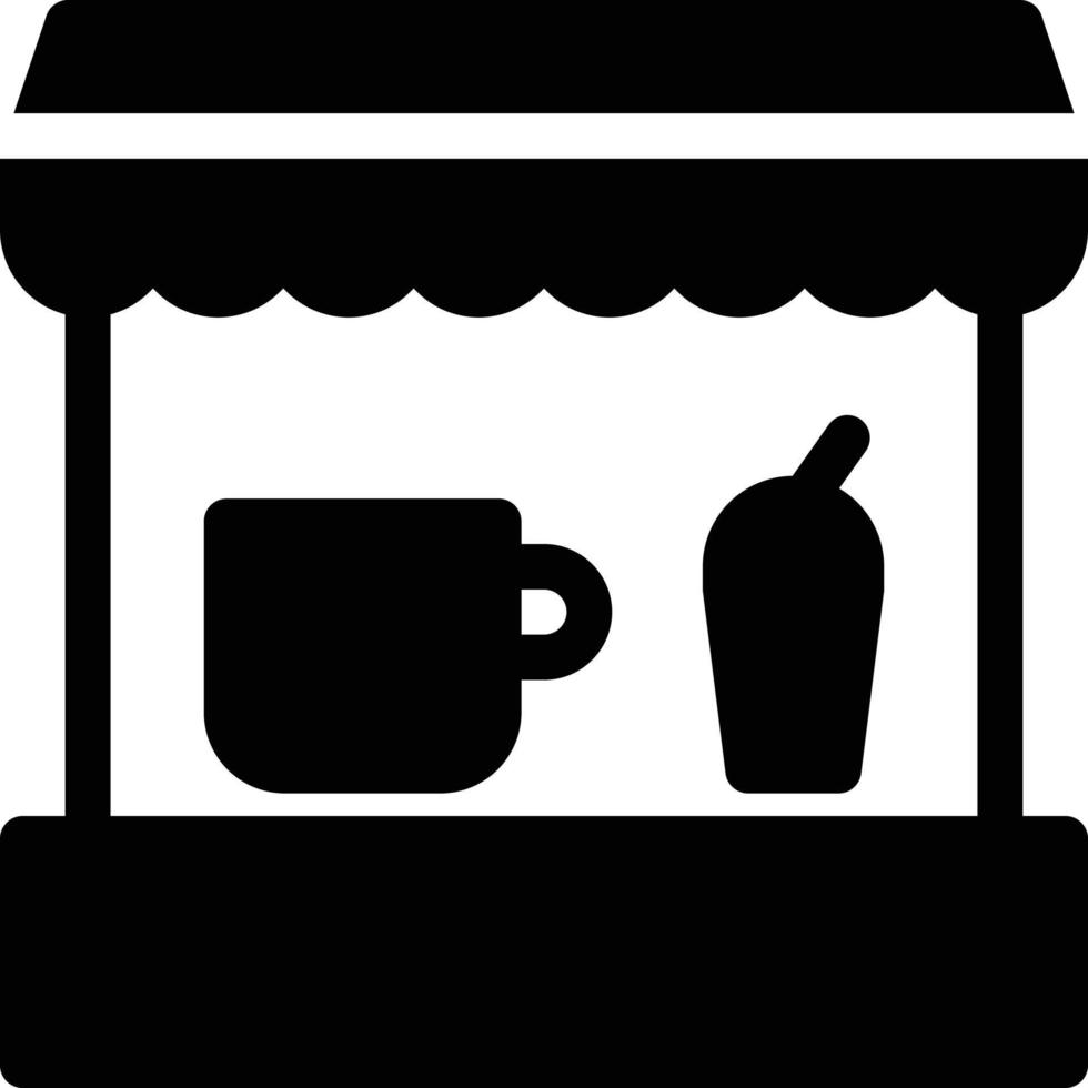 café boutique illustration vectorielle sur un fond. symboles de qualité premium. icônes vectorielles pour le concept et la conception graphique. vecteur