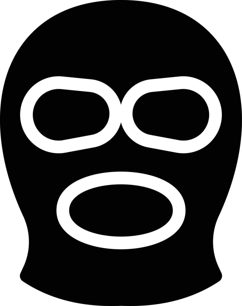 illustration vectorielle de masque criminel sur fond.symboles de qualité premium.icônes vectorielles pour le concept et la conception graphique. vecteur
