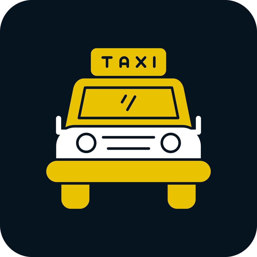 icône de vecteur de taxi