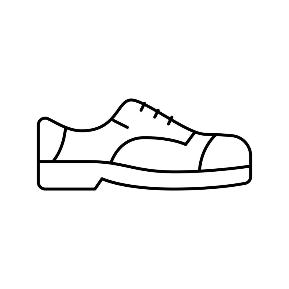 icône de ligne de modèle de chaussure illustration vectorielle noire vecteur