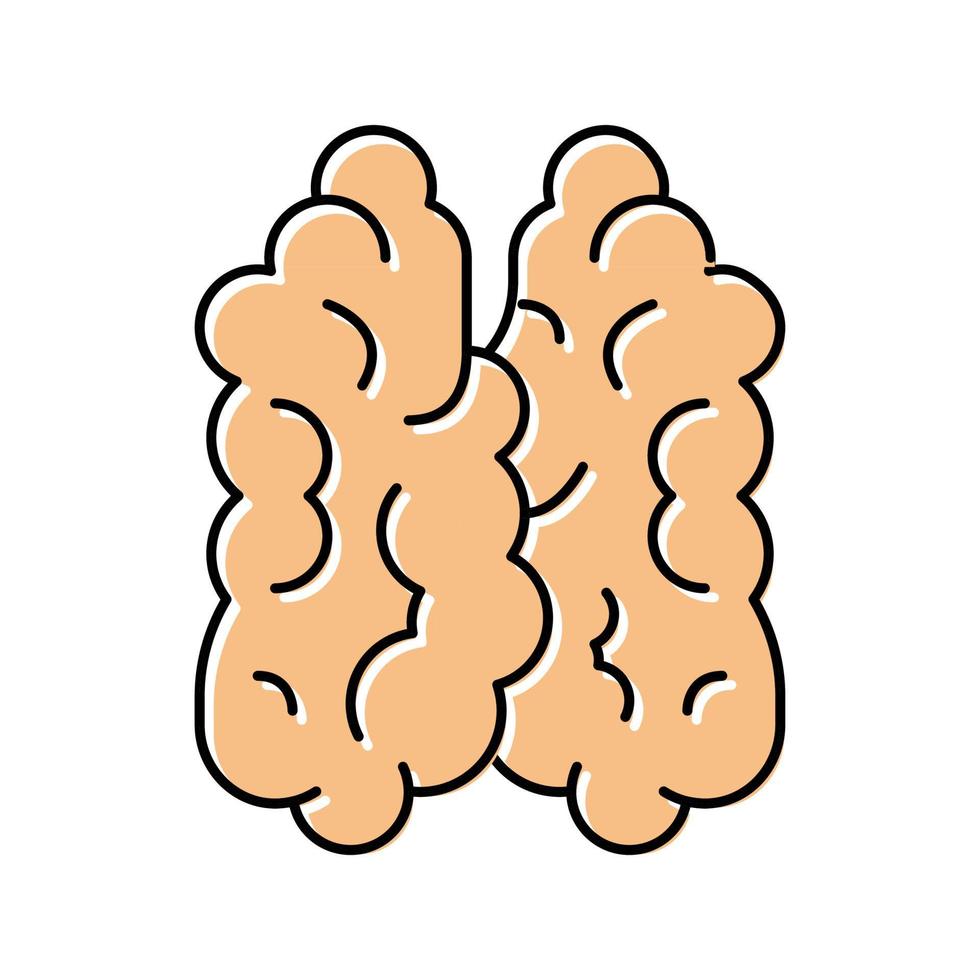 thymus du système immunitaire icône de couleur illustration vectorielle vecteur