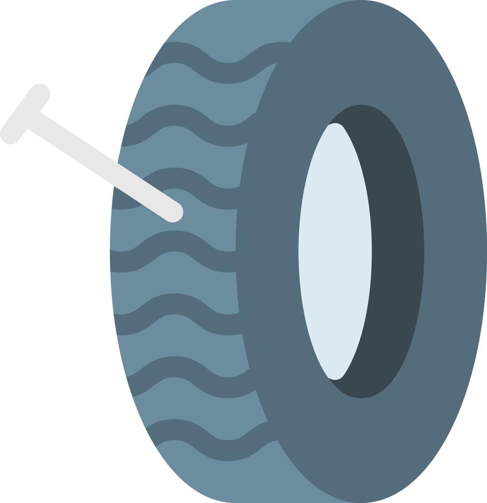 illustration vectorielle de pneu à ongles sur fond.symboles de qualité premium.icônes vectorielles pour le concept et la conception graphique. vecteur