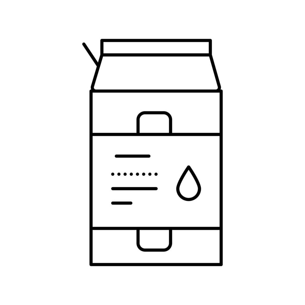 illustration vectorielle de l'icône de la ligne des probiotiques liquides de l'emballage vecteur