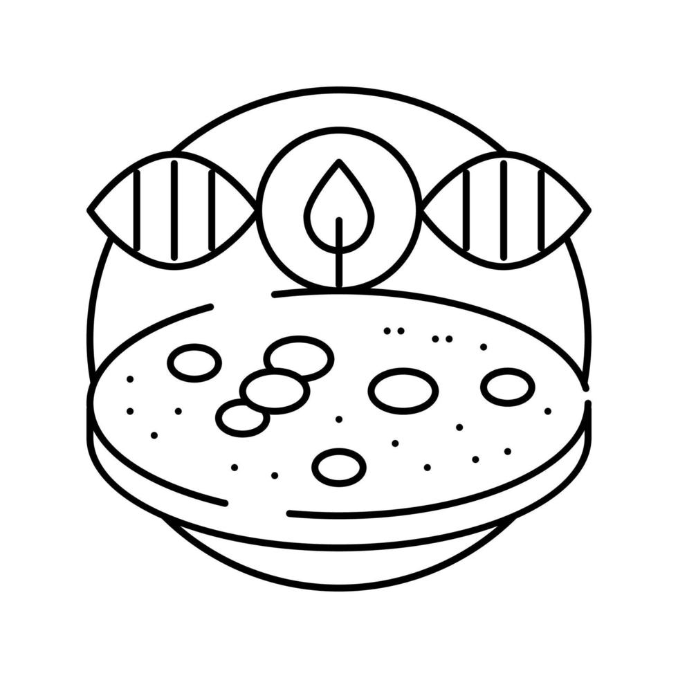 illustration vectorielle de l'icône de la ligne d'écologie microbienne vecteur