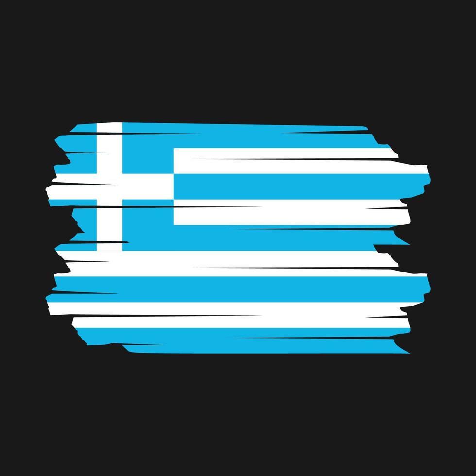 vecteur de brosse drapeau grèce