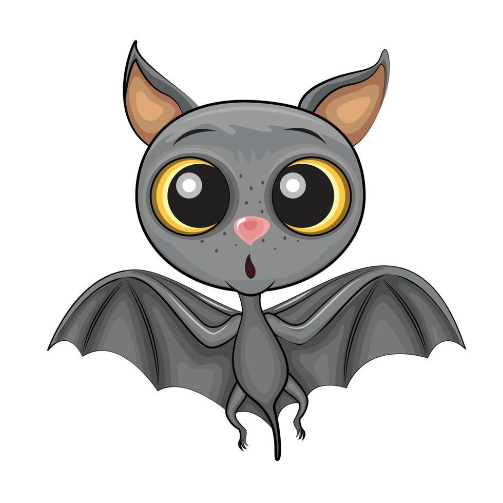 chauve-souris dessin animé illustration vectorielle premium vecteur