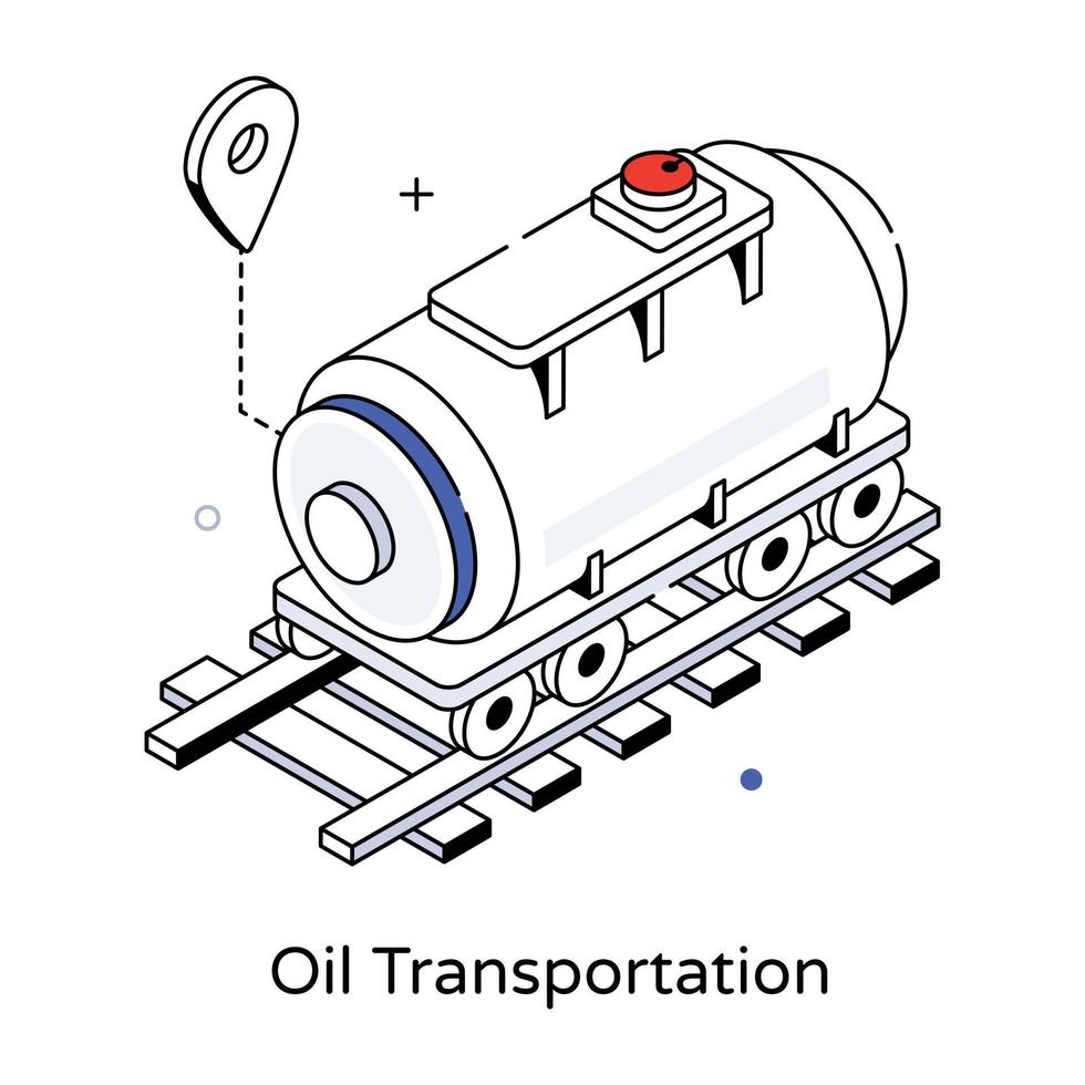 transport de pétrole à la mode vecteur