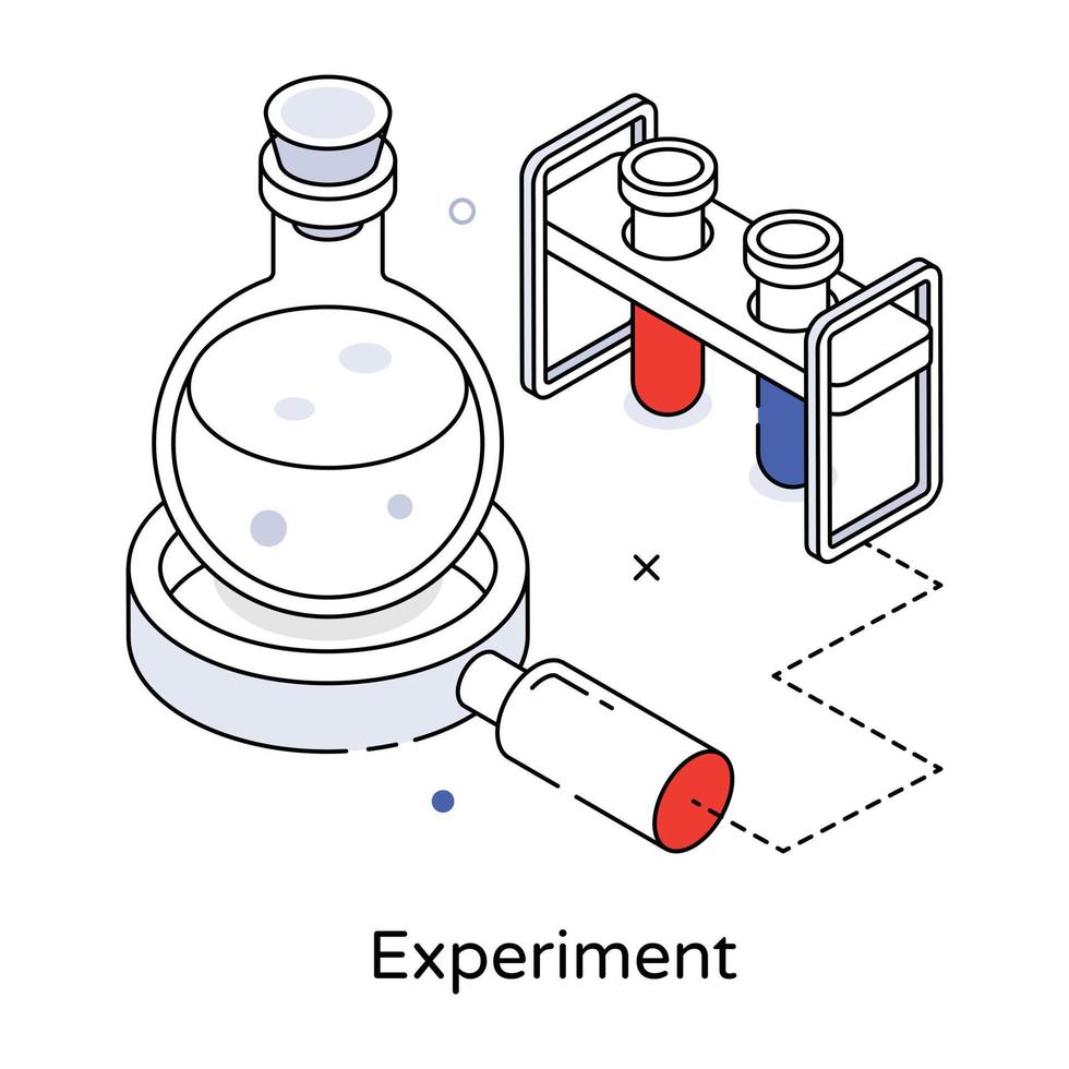 concepts d'expérimentation à la mode vecteur