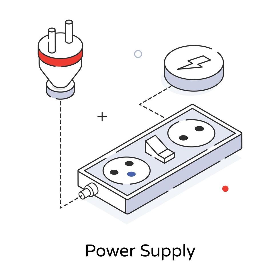 alimentation à la mode vecteur