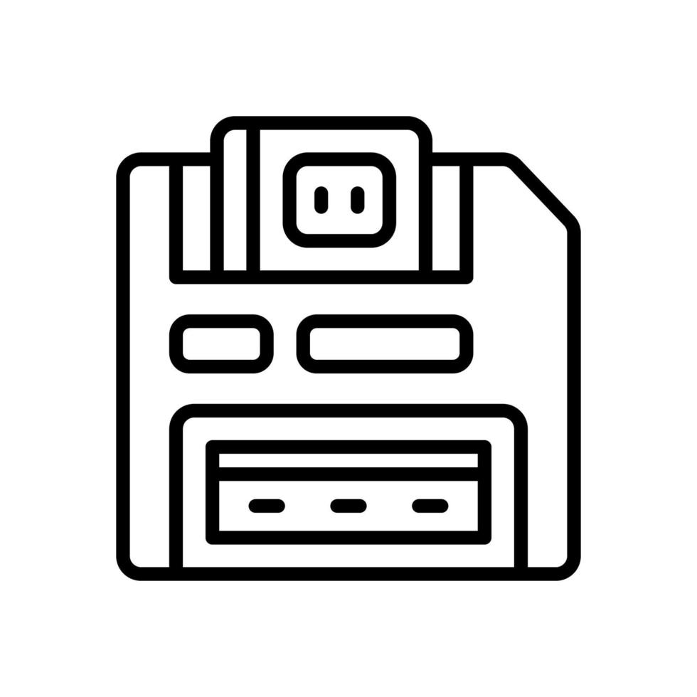 icône de disquette pour votre site Web, mobile, présentation et conception de logo. vecteur