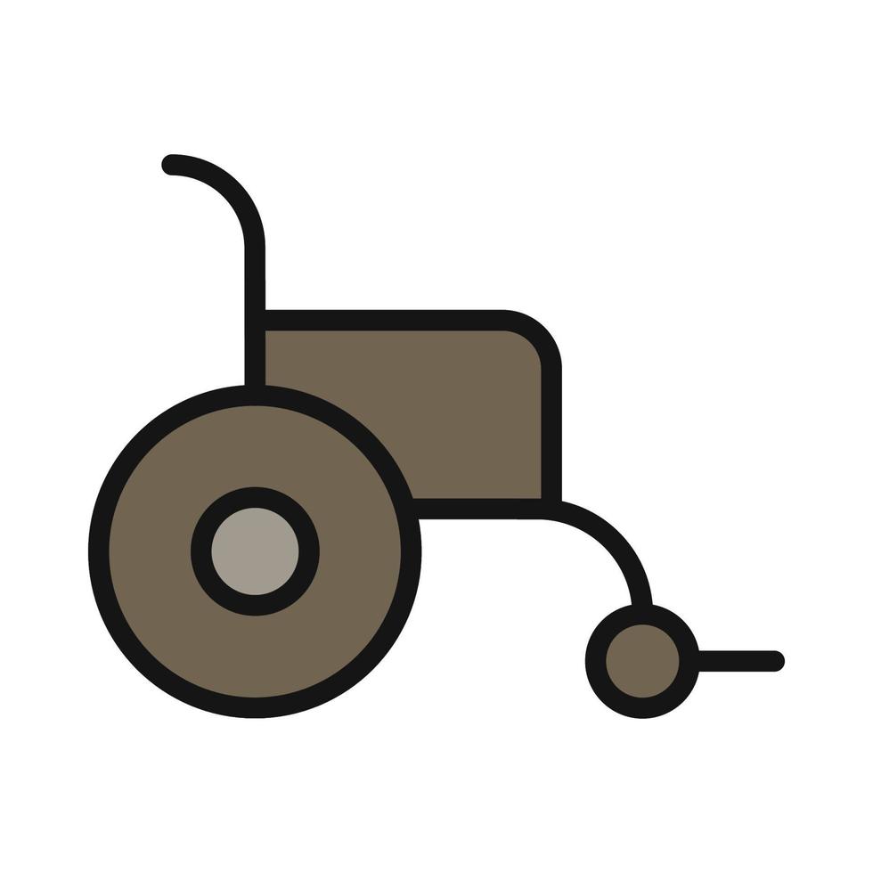 icône de ligne de fauteuil roulant isolé sur fond blanc. icône noire plate mince sur le style de contour moderne. symbole linéaire et trait modifiable. illustration vectorielle de trait parfait simple et pixel. vecteur