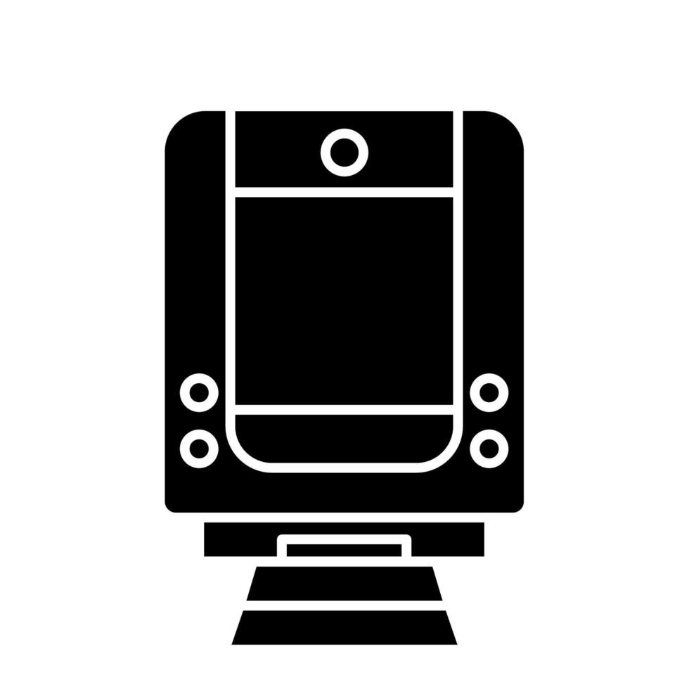 icône de ligne de train isolé sur fond blanc. icône noire plate mince sur le style de contour moderne. symbole linéaire et trait modifiable. illustration vectorielle de trait parfait simple et pixel. conception d'enseignes web vecteur