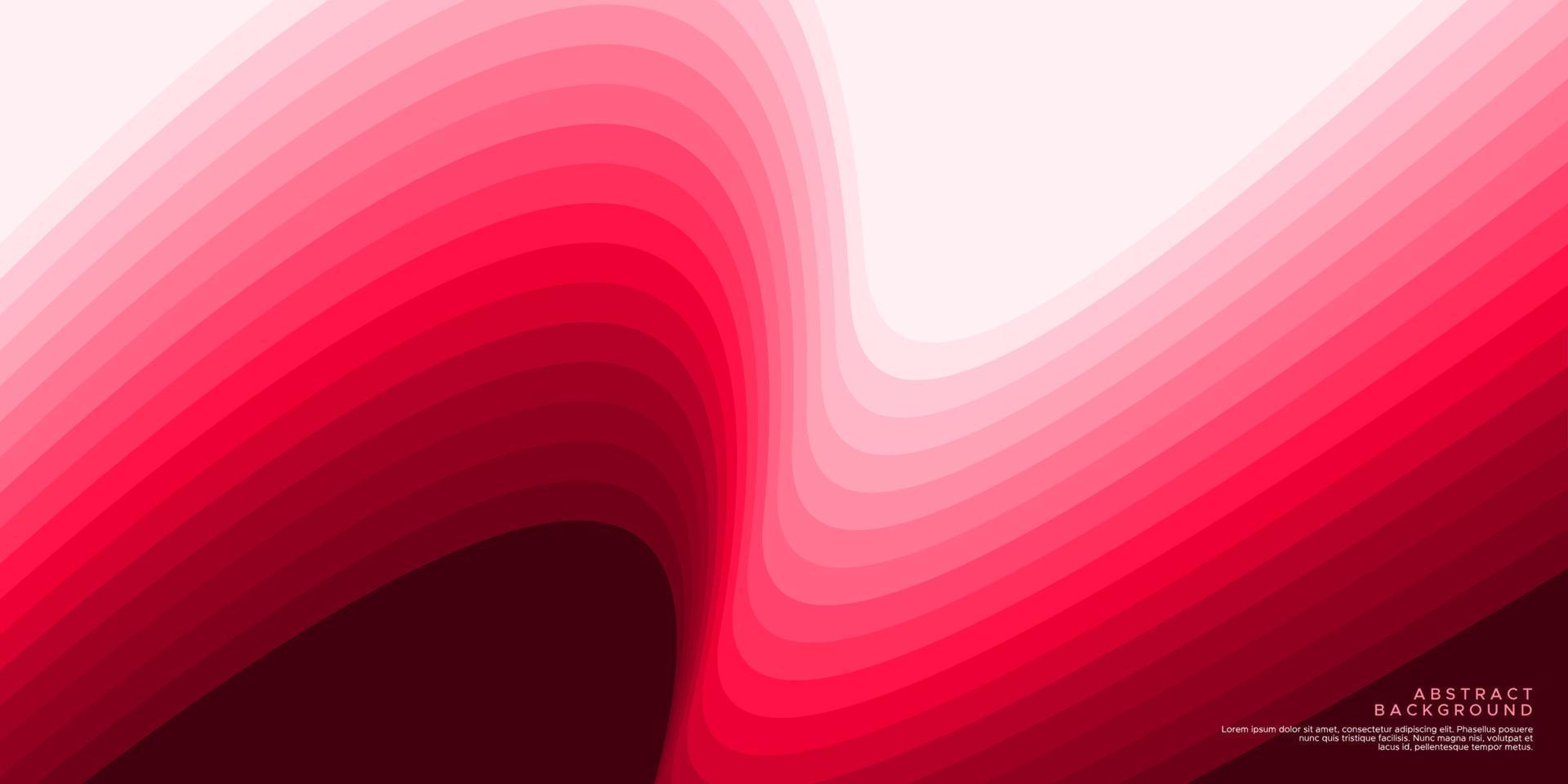 conception de fond abstrait ligne vague rose coloré. modèle de courbe de ligne moderne. vecteur