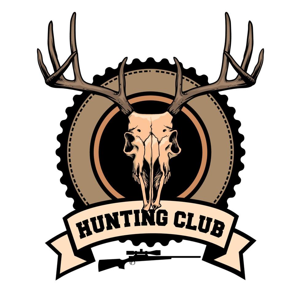 conception de club de chasse vecteur
