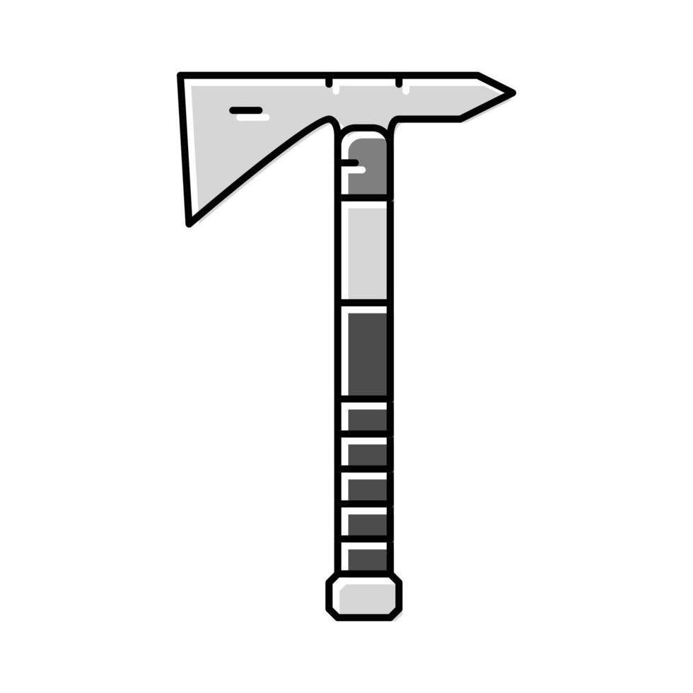 illustration vectorielle d'icône de couleur de hache de hache tactique vecteur