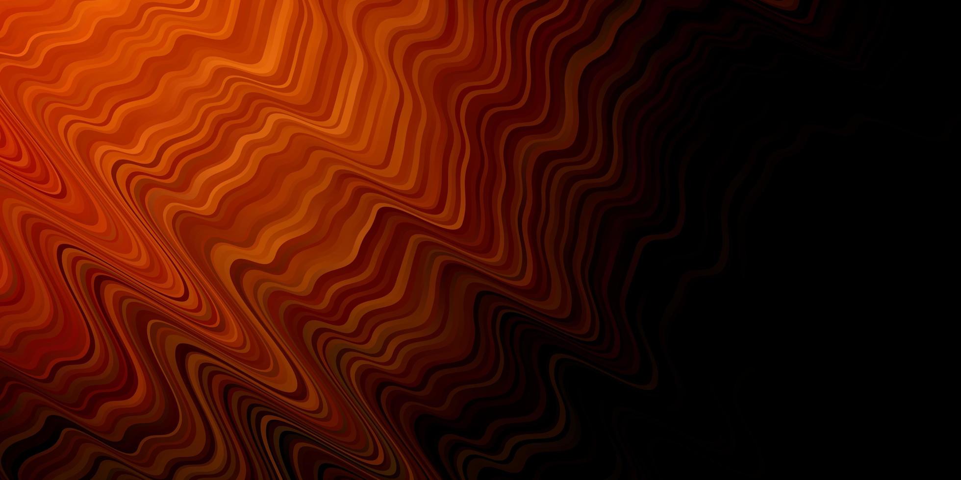 fond de vecteur orange foncé avec des lignes ironiques.