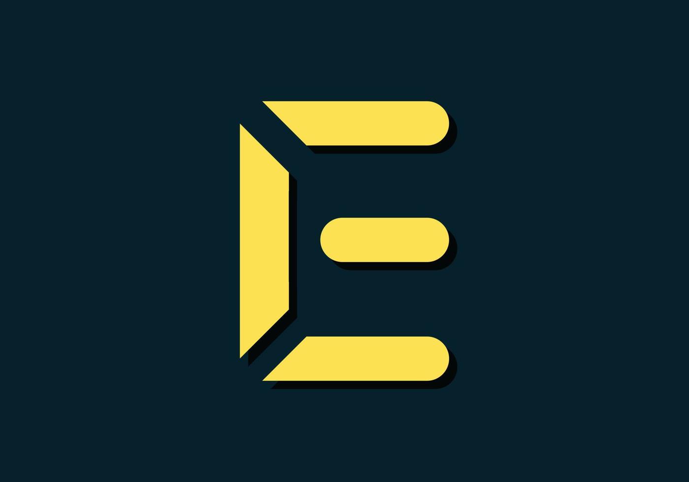 eps10 vecteur lettre initiale f et e logo lié isolé sur fond sombre. utilisable pour les logos d'entreprise et de marque. Élément de modèle de conception de logo vectoriel plat