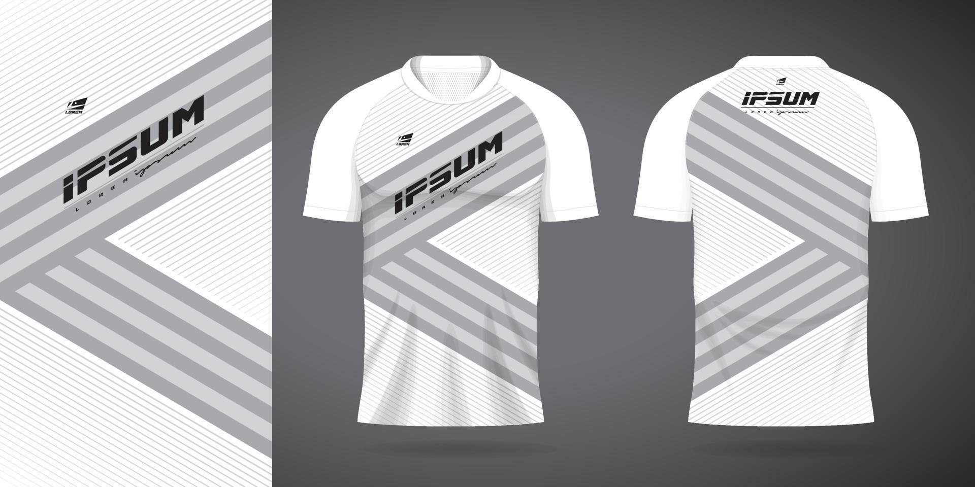 modèle de conception de sport maillot blanc vecteur